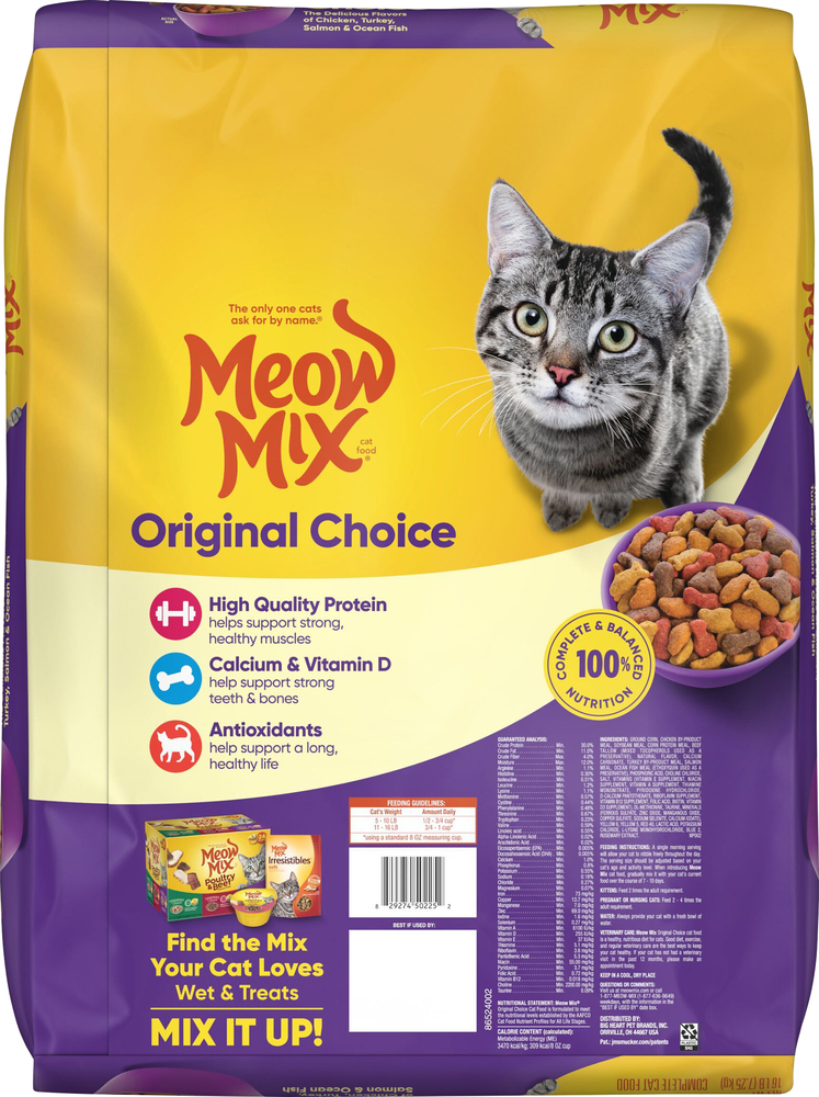 Meow mix calories new arrivals