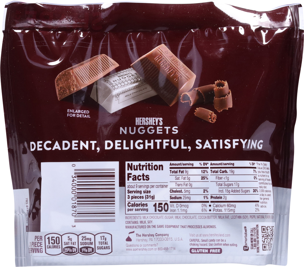 Hershey Milk Chocolate Nuggets Hershey milk chocolate nuggets