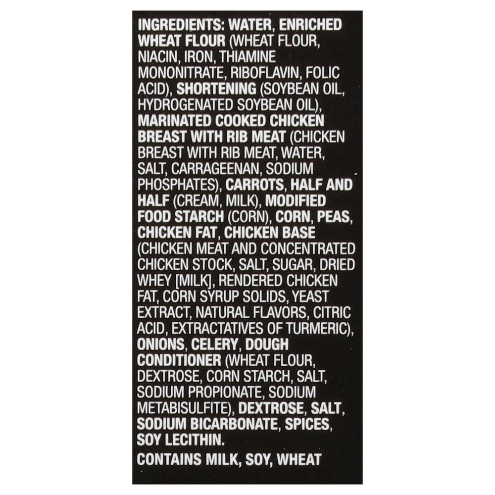 Boston Market Pot Pie, ChickenIngredients