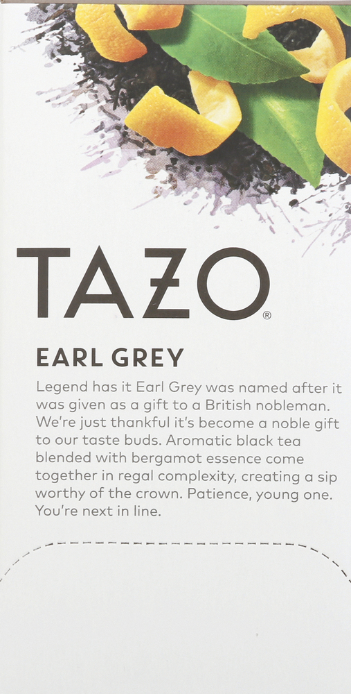 Tazo Regenerative Black Tea, Organic, Earl Grey, Tea BagsPlanogramLeft