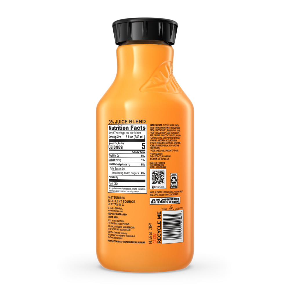 Minute Maid Fruit Drink Mango Passion Zero Sugar