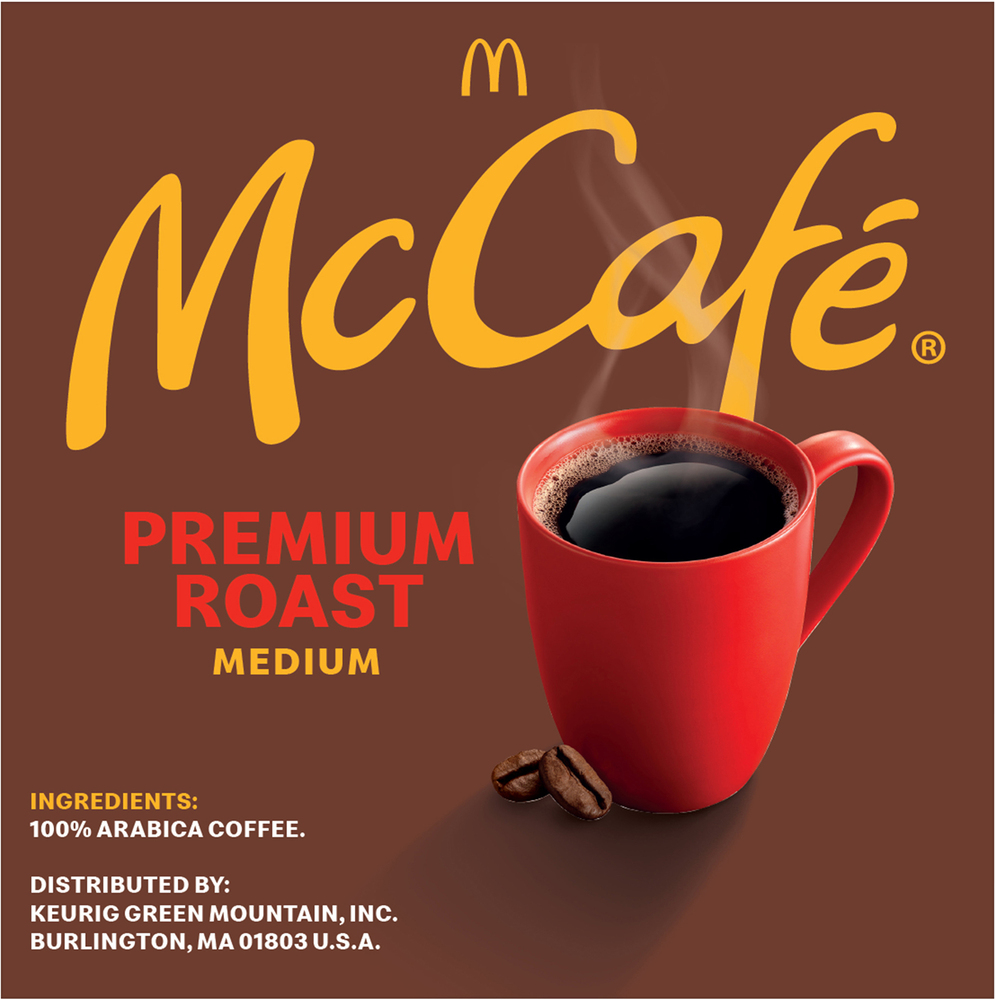 McCafe Coffee 100 Arabica Medium Premium Roast K Cup Pods