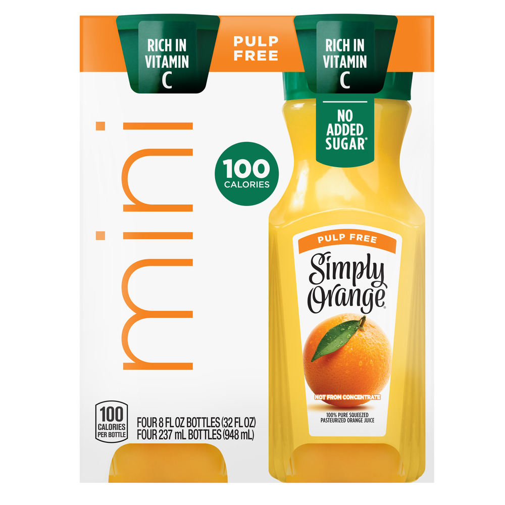 Calories in 4 shop oz orange juice
