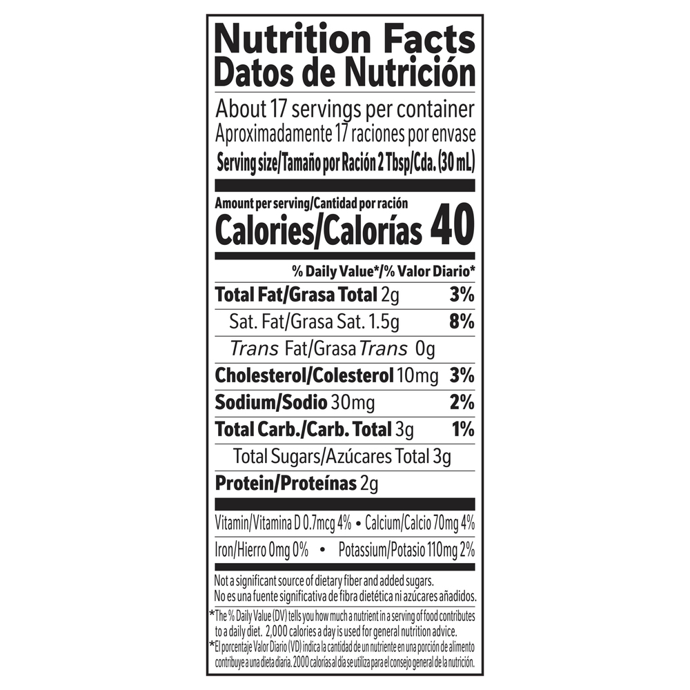 Carnation Evaporated Milk Nutrition Facts