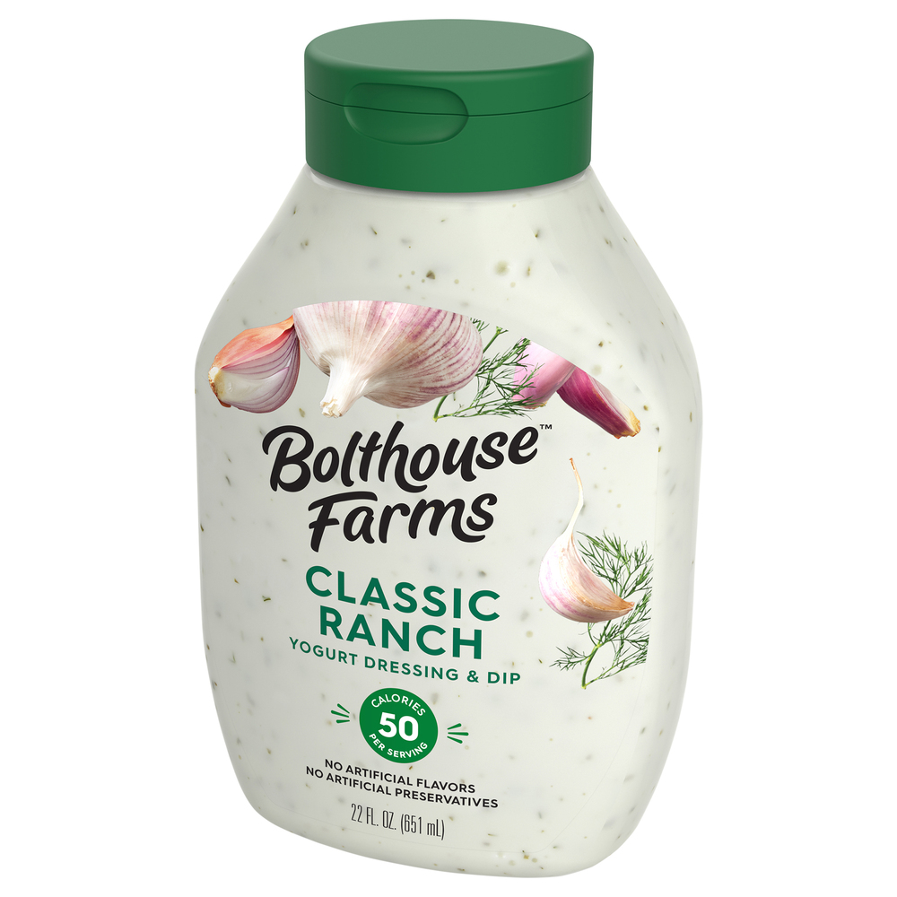 Bolthouse Farms Yogurt Dressing & Dip, Classic Ranch-Front-Right-Elevated