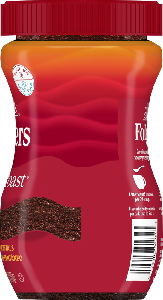 Folgers Instant Coffee Crystals, Classic Roast