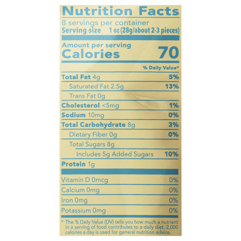 Tru Fru Nature s Pineapple Pina Colada Pineapple Coconut Nutrition Facts