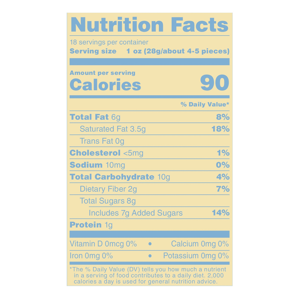 Tru Fru Nature's Raspberries, Dark ChocolateNutritionFacts