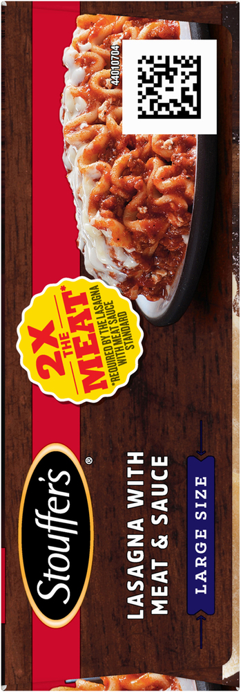 Stouffer's Satisfying Servings Large Size Lasagna With Meat & Sauce Frozen  Entree, Meals & Entrees