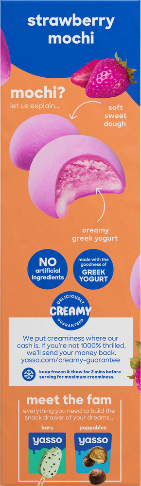 Yasso Mochi, Strawberry, 6 Pack