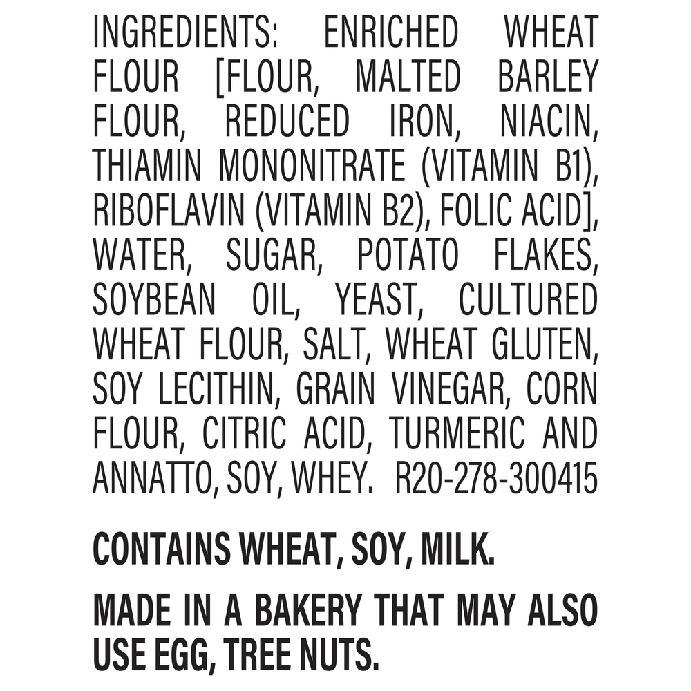 Oroweat Potato Bread Calories at Stephen Schlegel blog