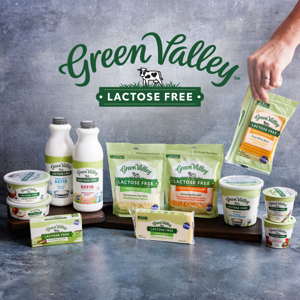 Green Valley Kefir, Lactose Free, Lowfat, Plain, 1 MilkfatFrontRightElevated
