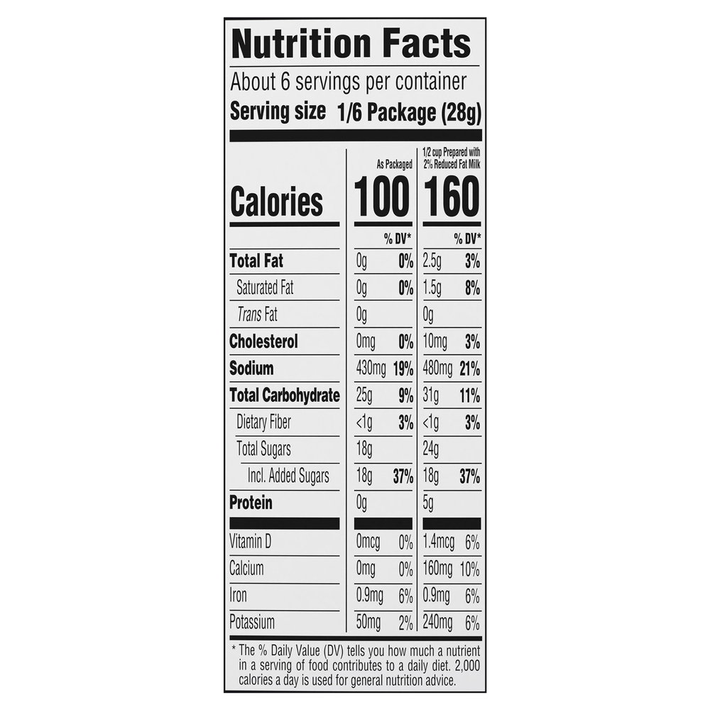 JellO Pudding & Pie Filling, Chocolate, Family SizeNutritionFacts