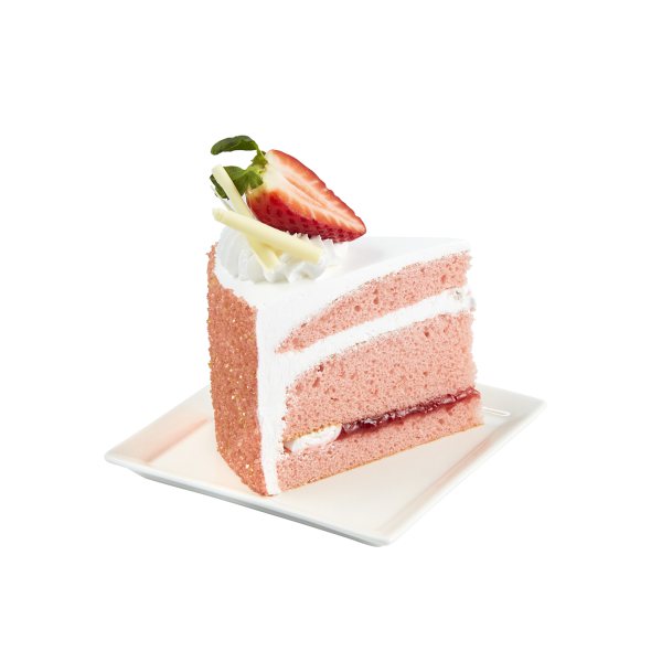 Raley's Strawberry Rose Cake SliceMain