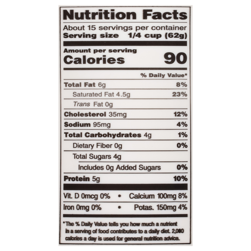 Frigo Ricotta Cheese, Whole MilkNutritionFacts