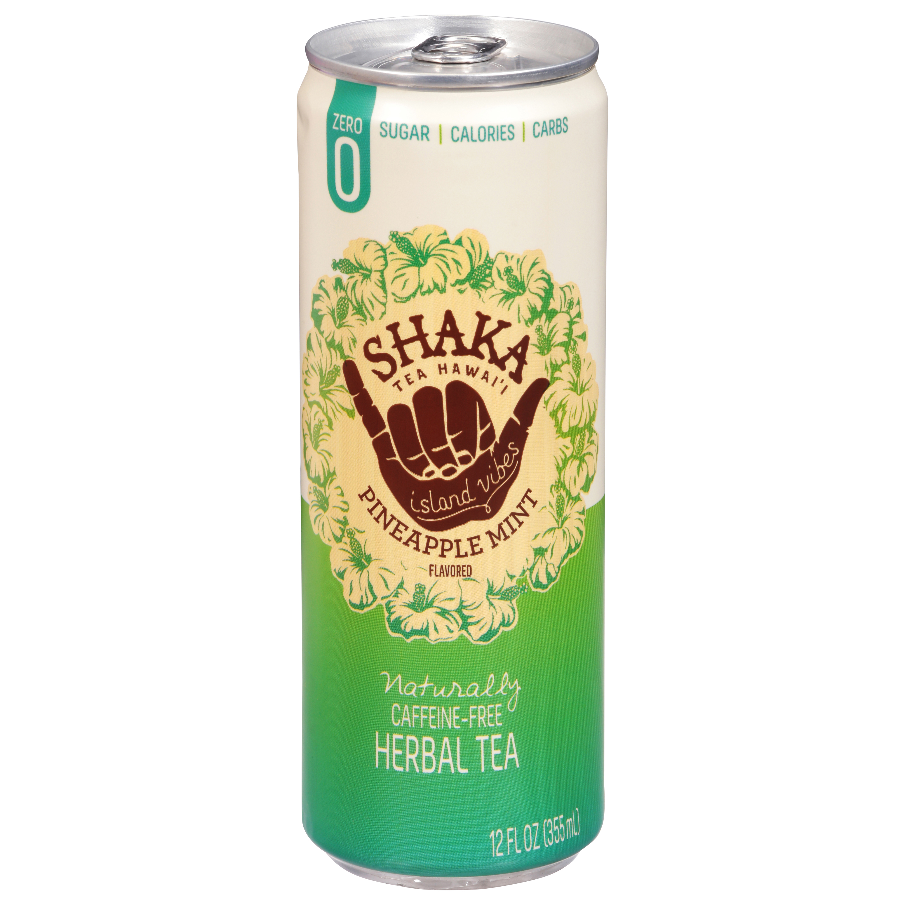 Shaka Herbal Tea, Caffeine-Free, Pineapple Mint Flavored