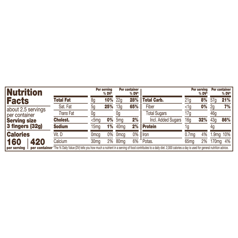 Kitkat Food Label Kit Kat Crisp Wafers in Milk Chocolate, King Size-Nutrition-Facts