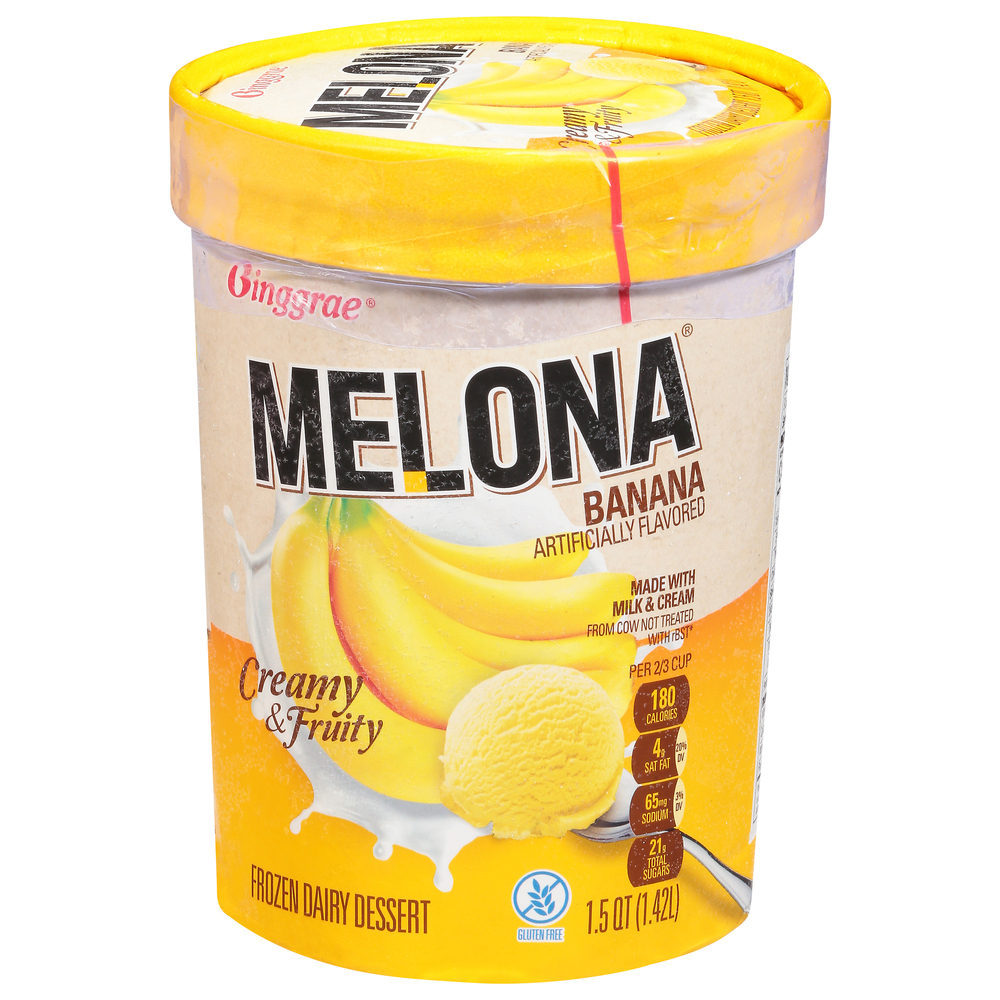 Melona Frozen Dairy Dessert, Banana