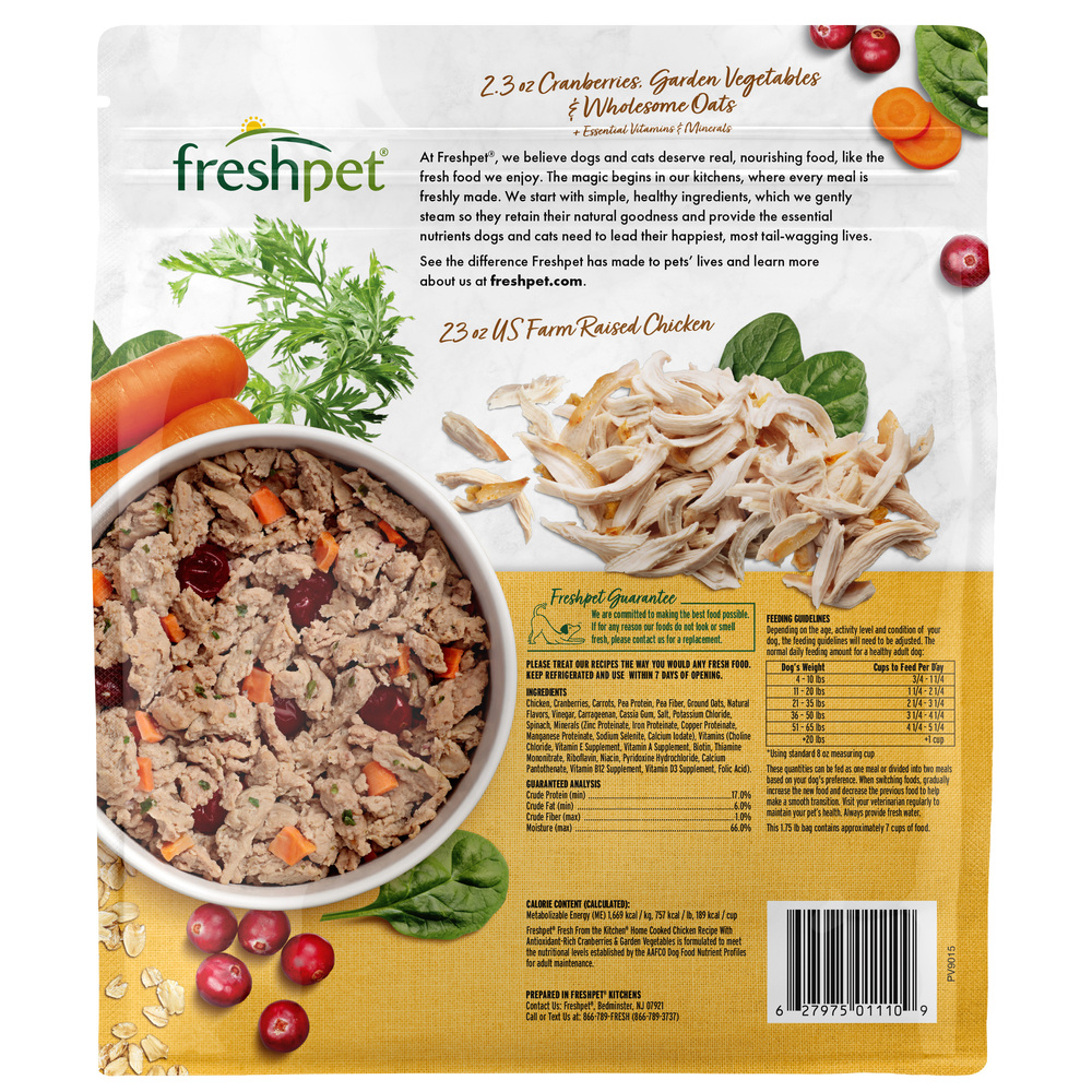 Freshpet Dog Food Home Cooked Chicken Recipe