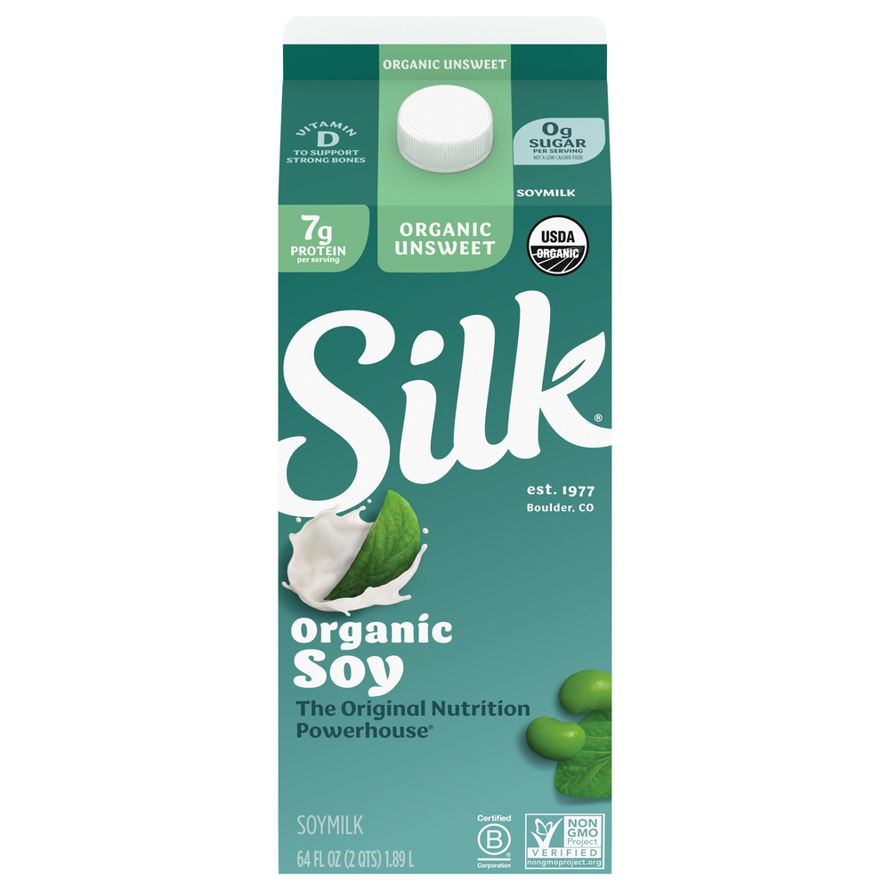 Soy Milk Silk Dairy Free Shelf Stable Original Soy Milk Quart, 32 fl