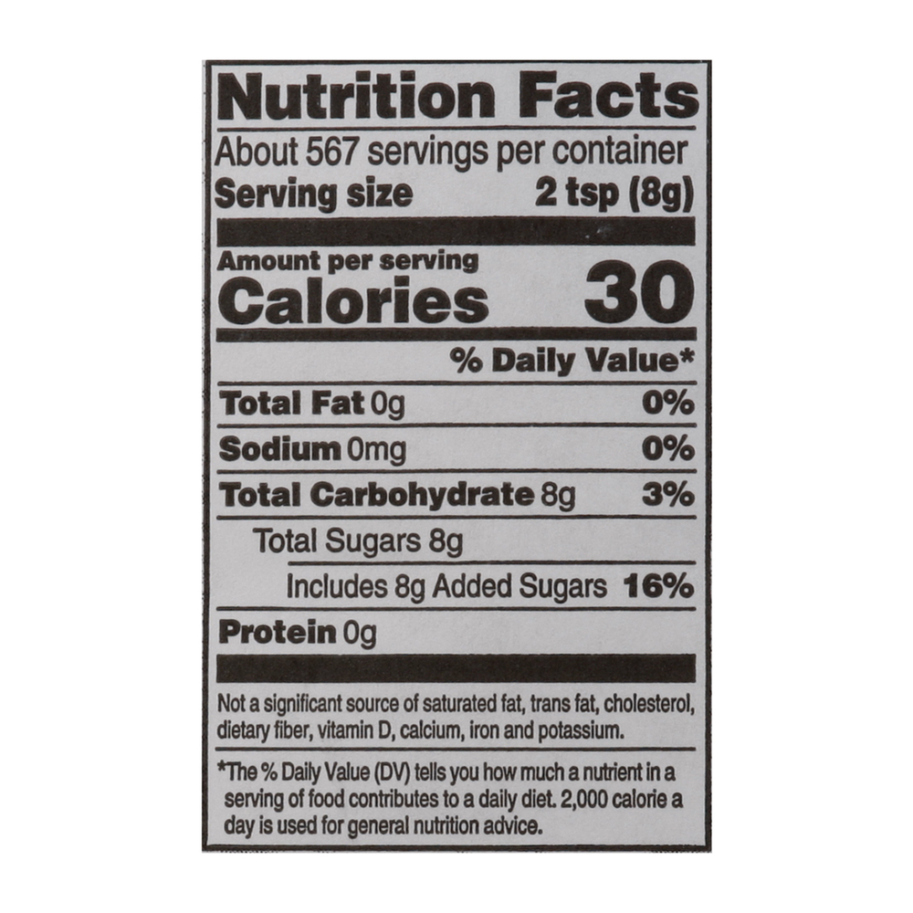 Raley s Granulated Sugar Nutrition Facts raley-s-granulated-sugar-nutrition-facts