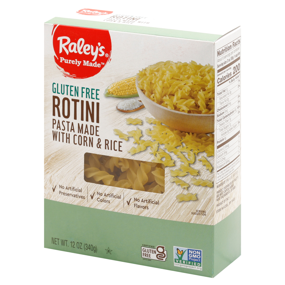 Raley's Purely Made Rotini Pasta, Gluten FreeFrontRightElevated