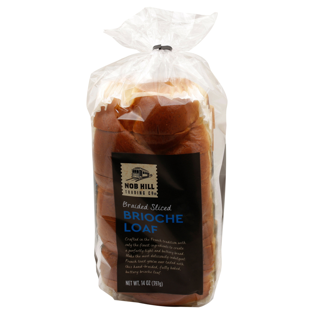 Nob Hill Trading Co. Brioche Loaf, Braided, Sliced-Main