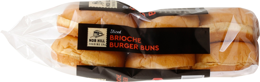 Nob Hill Trading Co. Brioche Burger Bun, Sliced-Planogram-Left