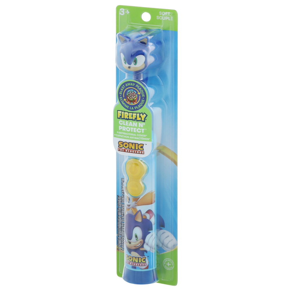 リリーソニック Firefly Clean N' Protect Sonic The Hedgehog Power Toothbrush