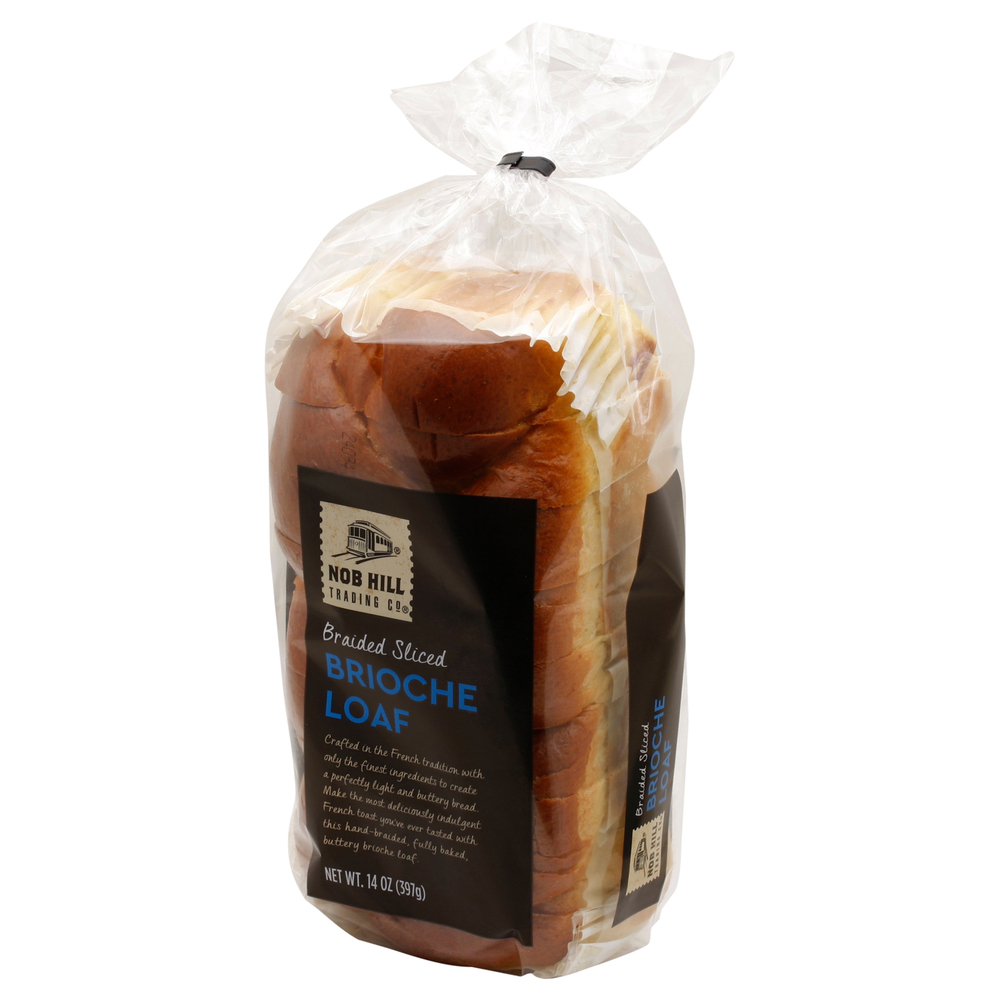Nob Hill Trading Co. Brioche Loaf, Braided, Sliced-Front-Right-Elevated