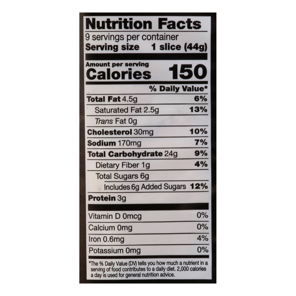 Nob Hill Trading Co. Brioche Loaf, Braided, Sliced-Nutrition-Facts