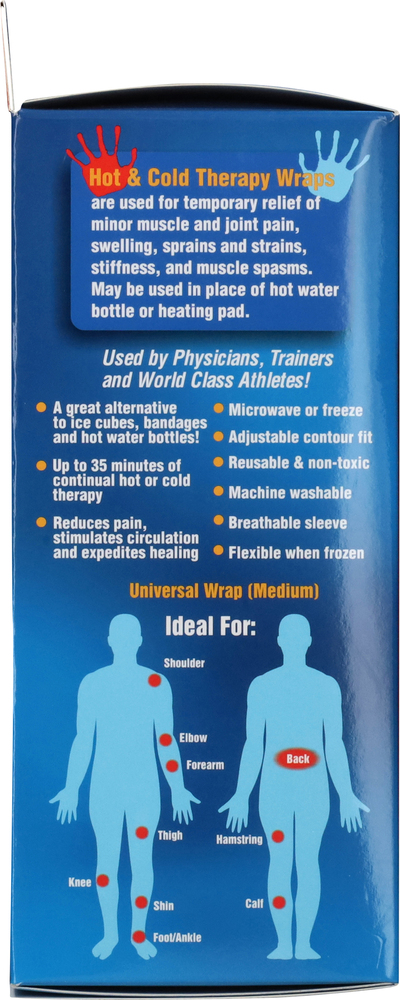 Caldera Therapy Wrap, Hot & Cold, Medium-Planogram-Left
