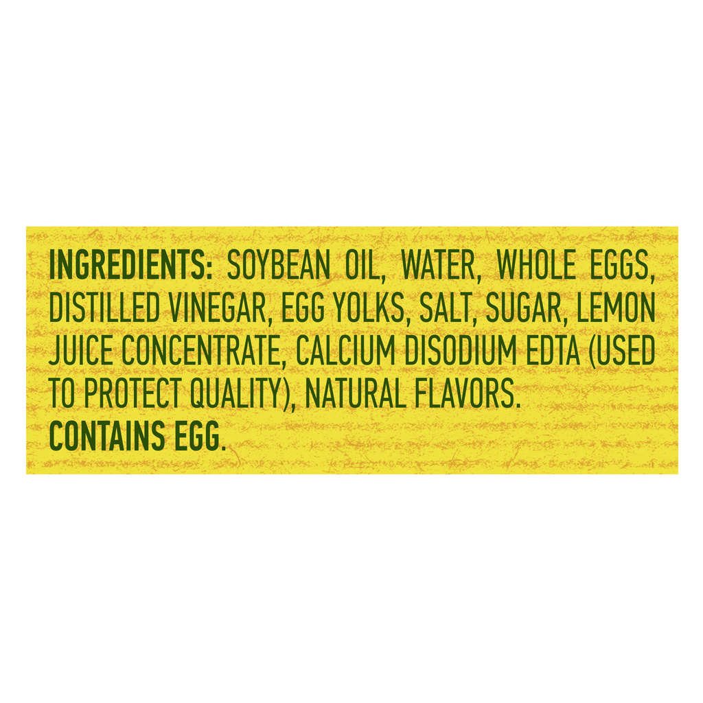 Best Foods Real MayonnaiseIngredients