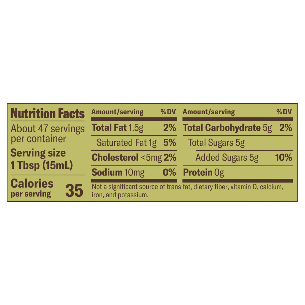 Chobani Coffee Creamer, Hazelnut FlavoredNutritionFacts