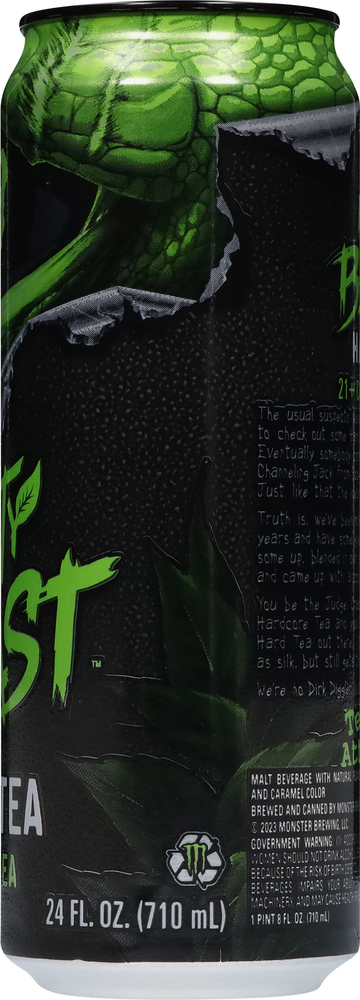 Monster Nasty Beast Hard Tea, Green Tea Monster Nasty Beast Hard Tea, Green Tea