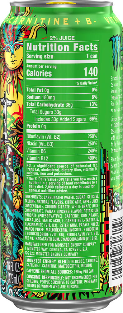 Monster Rio Punch Energy Drink