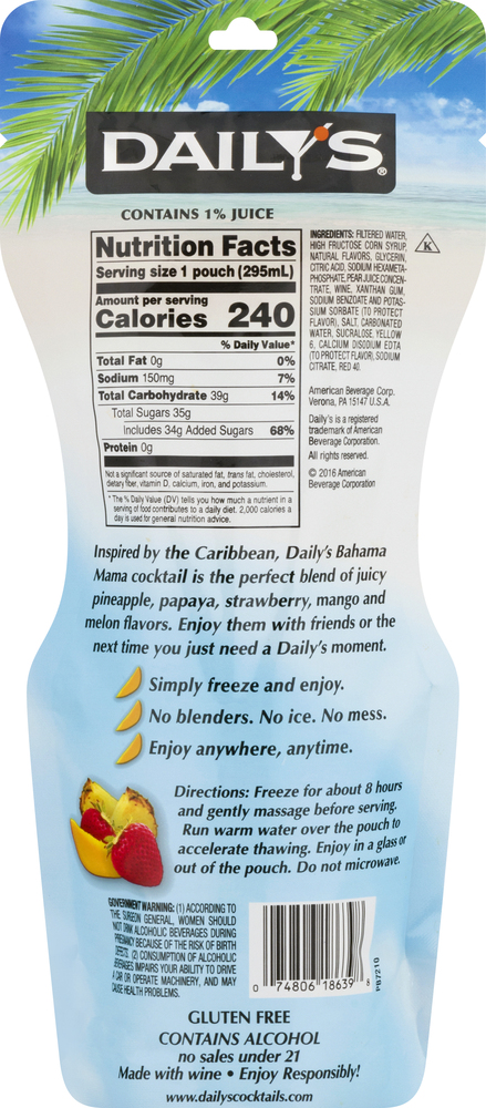 Daily's bahama mama frozen cocktail deals