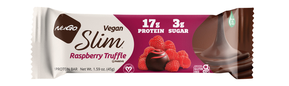 NuGo Slim Protein Bar, Raspberry Truffle-Planogram-Right
