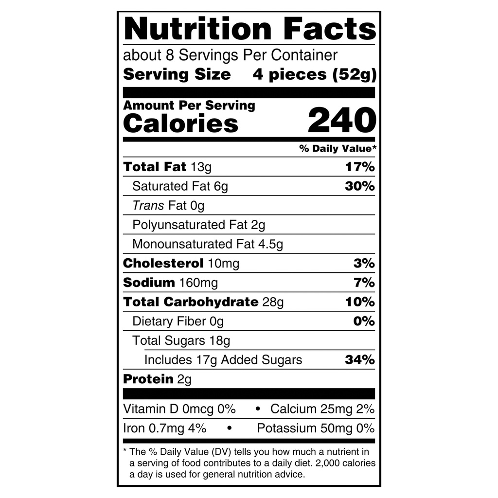 Entenmann's Pop'ems Glazed Donut Holes, 15 ozNutritionFacts