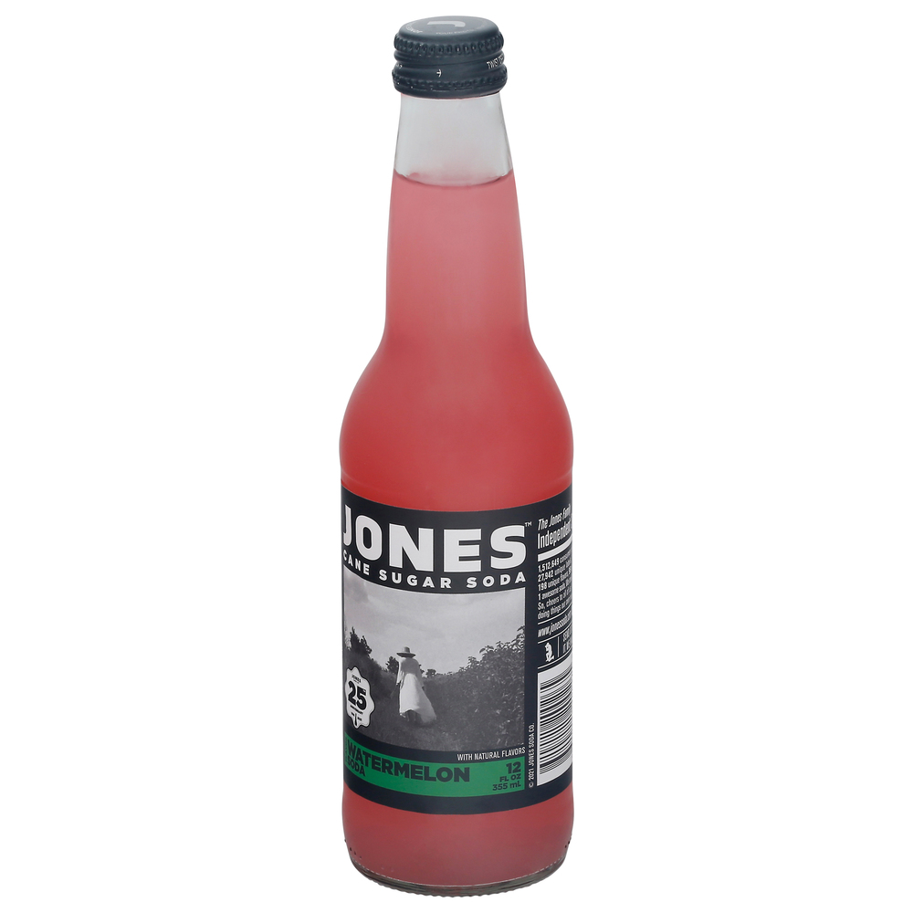Jones Soda, Cane Sugar, Watermelon