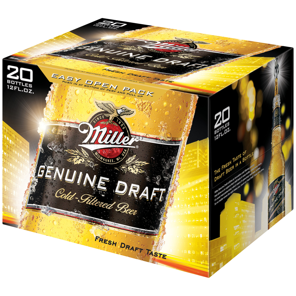 MILLER GENUINE DRAFT Genuine Draft Cold-Filtered Beer