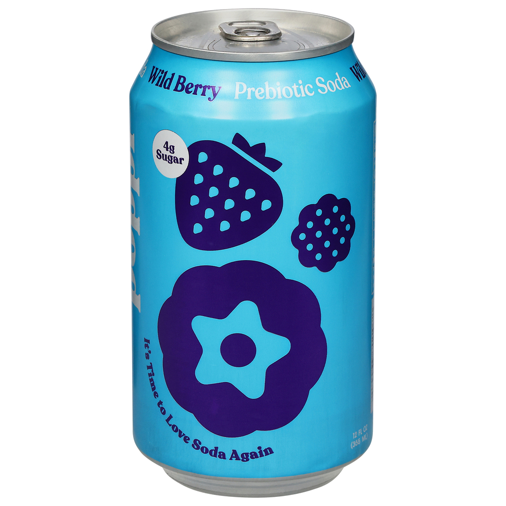 Poppi Prebiotic Soda, Wild Berry