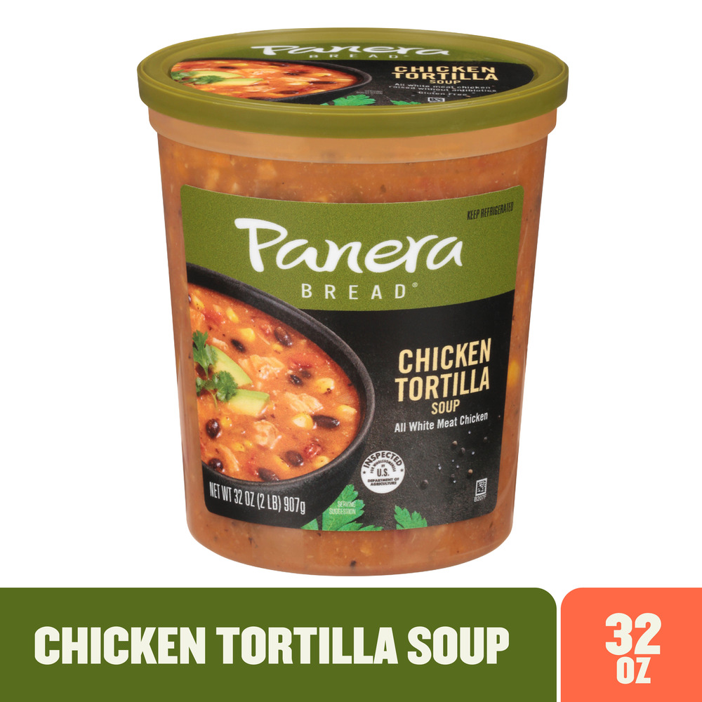 Panera Bread Chicken Tortilla Soup, 32 OZ Soup Cup (Gluten Free)Main