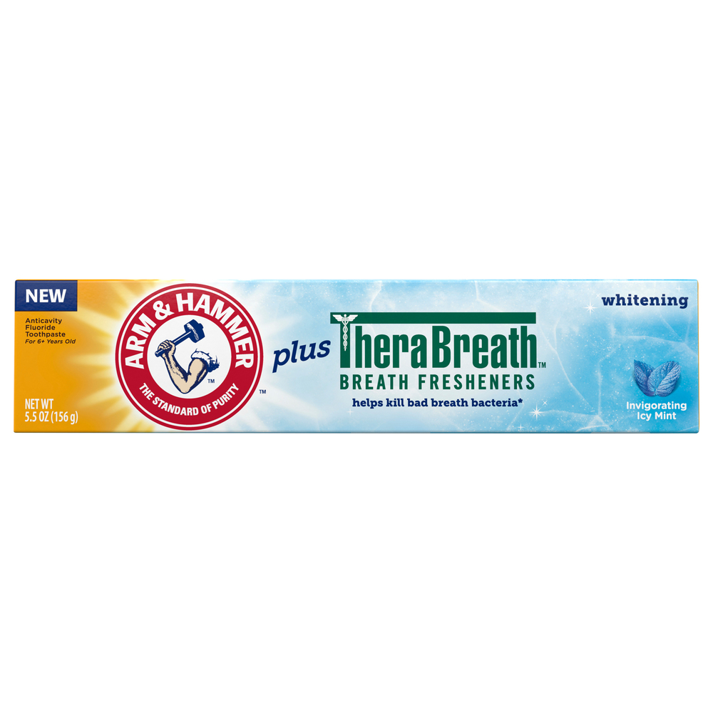 Arm & Hammer Plus TheraBreath Toothpaste, Fluoride, Anticavity