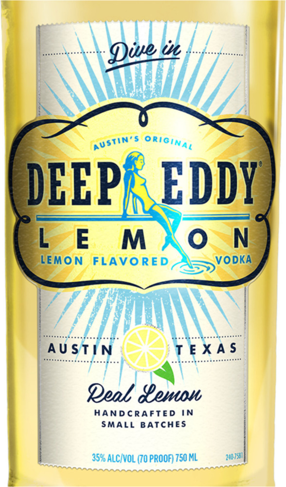 Deep Reddy Lemon Deep Eddy Lemon Flavored Vodka-Planogram-Right