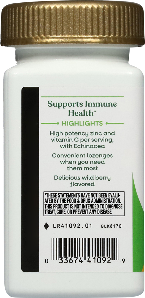 80784→38500 Nature's Way Vegan Lozenges 23 mg zinc per serving Zinc with