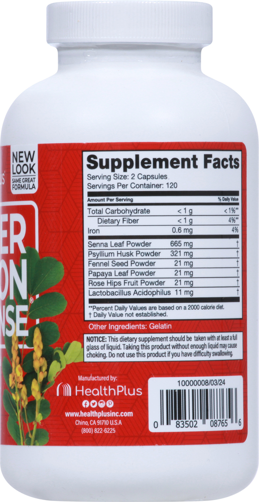 colon　0919 Colon Cleaner — Organic Full Strength (60 Tablets) | USDA Organic