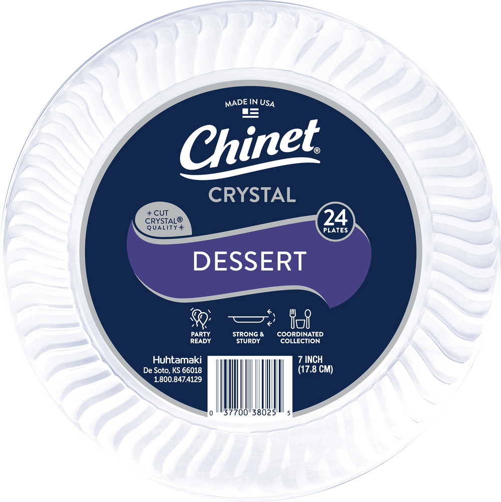 Chinet Crystal Plates Dessert 7 Inch