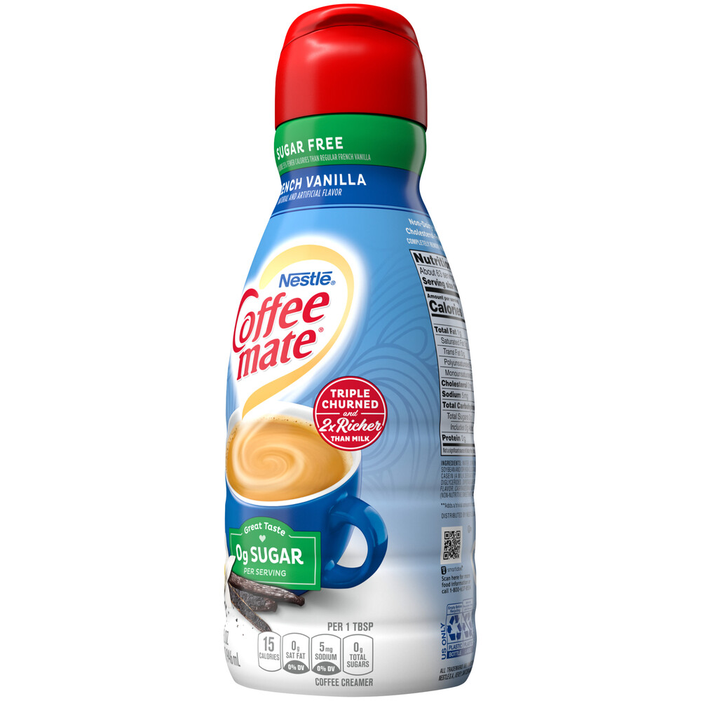 CoffeeMate Sugar Free French Vanilla Liquid Coffee Creamer 32 fl oz