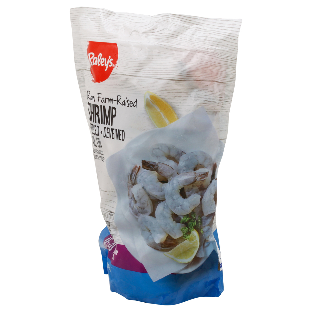 Raley's Shrimp, Raw, Farm-Raised, Jumbo